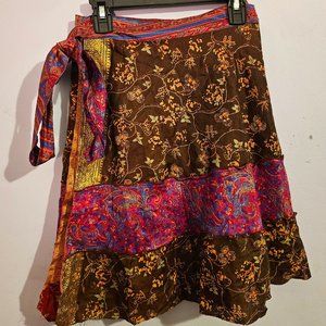 Marrakech, Silk Wrap Skirt.